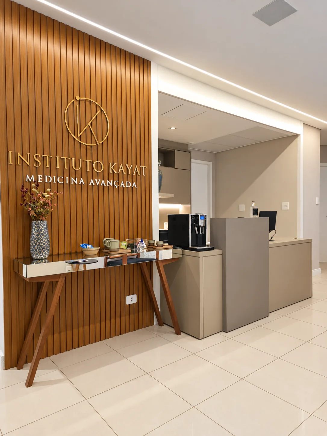 Recepção do Instituto Kayat, em Higienópolis